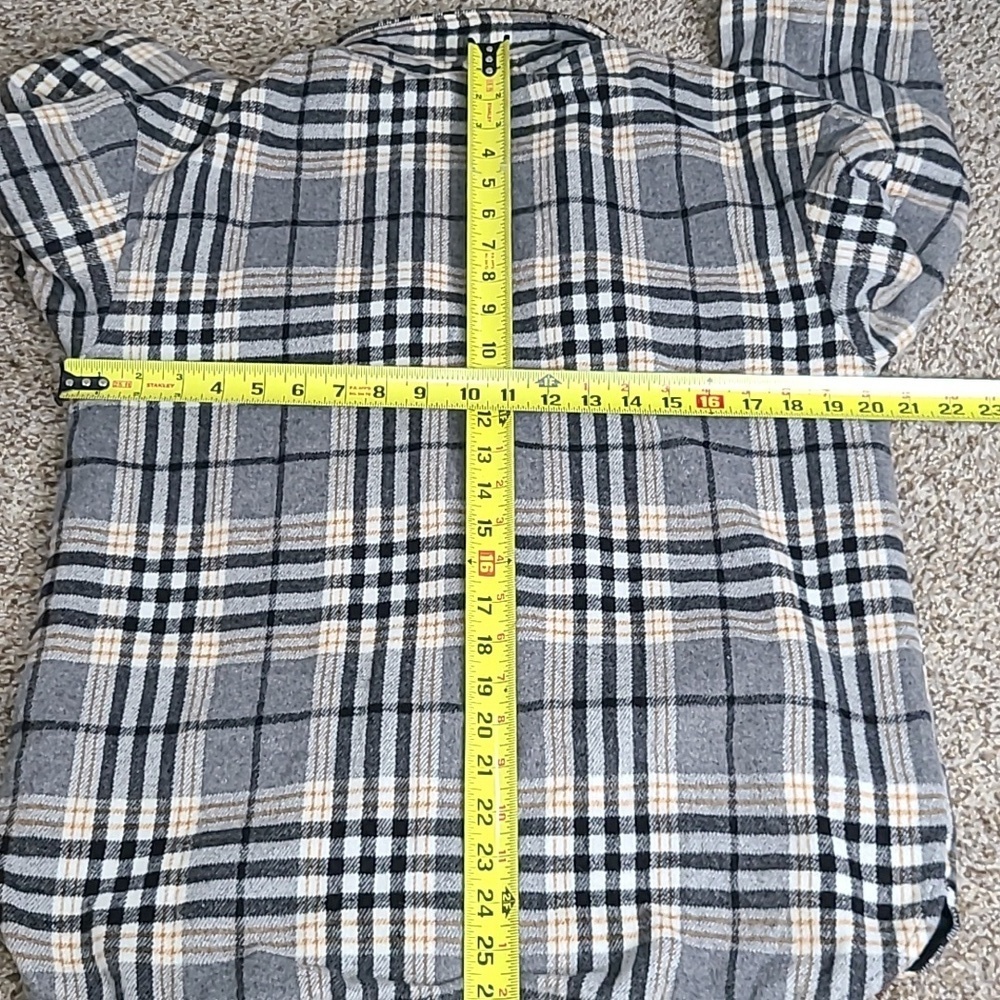 LB Collection Wool Blend Lined Shirt Jacket - Picture 6 of 6
